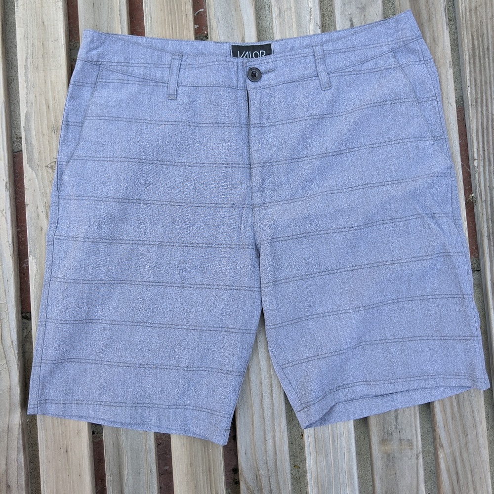 Valor men's striped board shorts 32